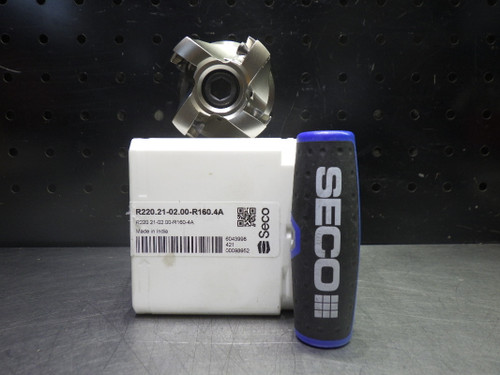 SECO 2" Coolant Thru Indexable Facemill 3/4" Arbor R220.21-02.00-R160.4A (LOC2838D)