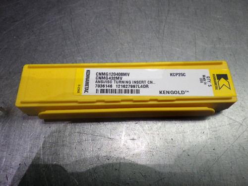 Kennametal Carbide Inserts QTY5 CNMG433MV / CNMG120412MV KCP25C (LOC2838D)