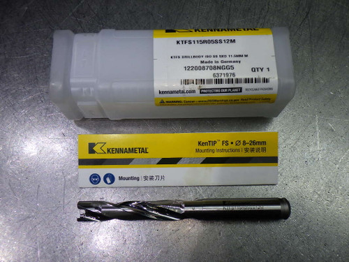 Kennametal 11.5mm Coolant Thru 5xD Drill 12mm Shank KTFS115R05SS12M (LOC2560)