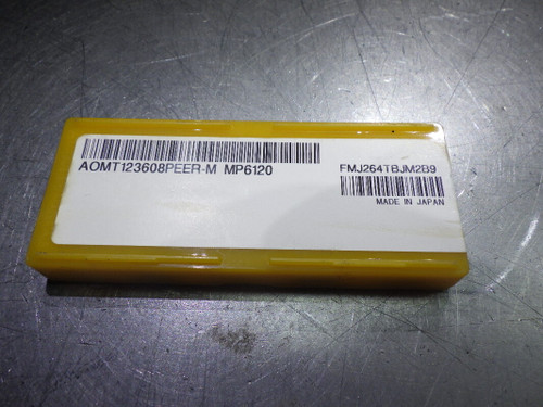 Mitsubishi Carbide Inserts QTY 10 AOMT123608PEER-M MP6120 (LOC28A)