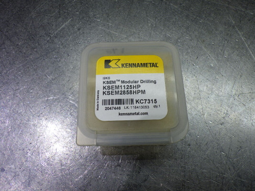 Kennametal 1.125" Carbide Drill Tip Insert QTY1 KSEM1125HP KC7315 (LOC58B)