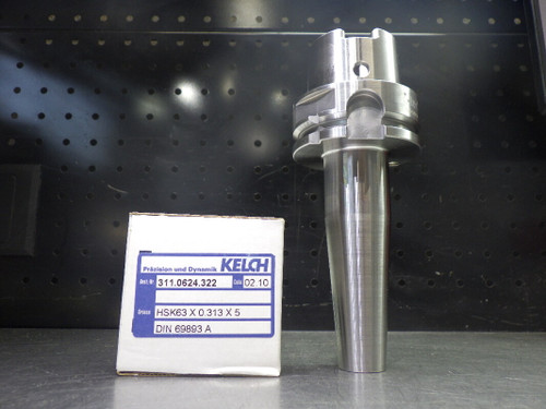 KELCH HSK63 .313" Shrink Fit Tool Holder 5" Pro HS63X0.313X5 (LOC919)
