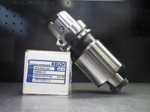 KELCH HSK63 27mm Facemill Holder 100mm Pro HSK63X27X100 (LOC2887B)