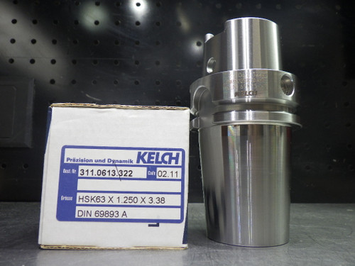 Kelch HSK63 1-1/4" Shrink Fit Tool Holder 3.38" Pro HSK63X1.250X3.38 (LOC909)