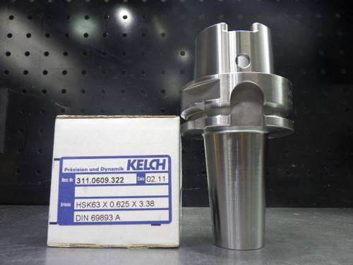 Kelch HSK63 5/8" Shrink Fit Tool Holder 3.38" Pro HSK63X0.625X3.38 (LOC2572)
