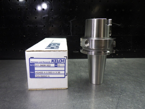 Kelch HSK63A 9/16" Shrink Fit Tool Holder 3.38" Pro HSK63x0.563x3.38 (LOC614)