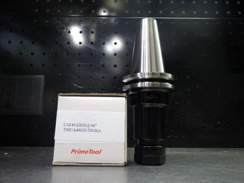 PrimeTool CAT40 ER20 Collet Chuck 2.5" Pro T00CA40020-20100A (LOC1266)