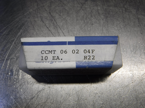 Rigidex Carbide Inserts QTY10 CCMT 06 02 04F R22 (LOC2971A)