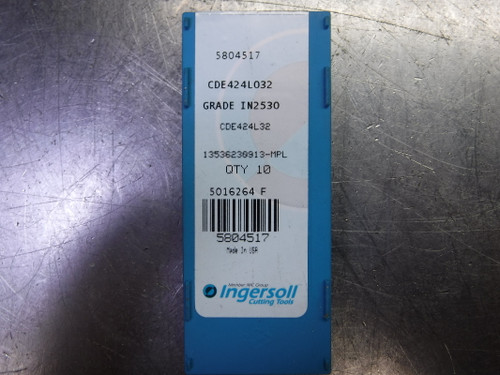Ingersoll Carbide Inserts QTY10 CDE424L032 IN2530 (LOC1974A)