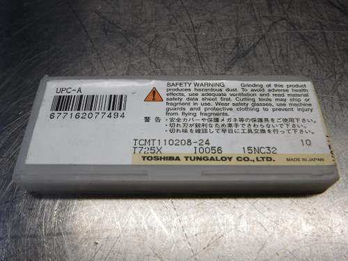 Tungaloy Carbide Inserts QTY10 TCMT110208-24 T725X (LOC2974A)