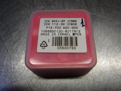 Iscar 0.441" Carbide Drill Tip Inserts QTY2 ICK 0441-2M IC908 (LOC2125A)