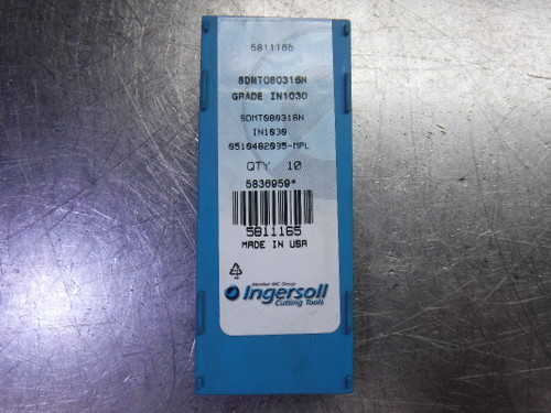 Ingersoll Carbide Inserts QTY10 SDMT080316N IN1030 (LOC2376)