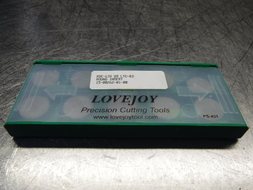 Lovejoy Carbide Inserts QTY10 RDE-63V GR LTC-83 (LOC1257B)