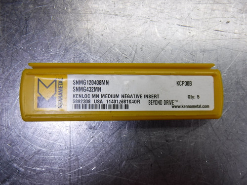 Kennametal Carbide Inserts QTY5 SNMG120408MN / SNMG432MN KCP30B (LOC1572)