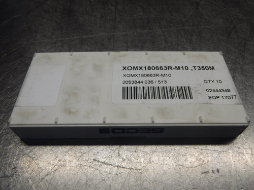 SECO Carbide Inserts QTY10 XOMX180663R-M10 T350M (LOC1181A)