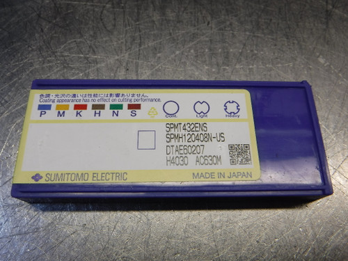 Sumitomo Carbide Inserts QTY10 SPMT432ENS AC630M (LOC1956A)