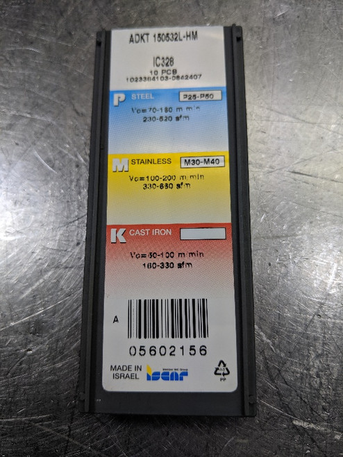 Iscar Carbide Inserts QTY10 ADKT 150532L-HM IC328 5602156 (LOC2910B)