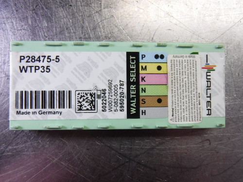 Walter Carbide Inserts QTY10 P28475-5 WTP35 (LOC2583A)