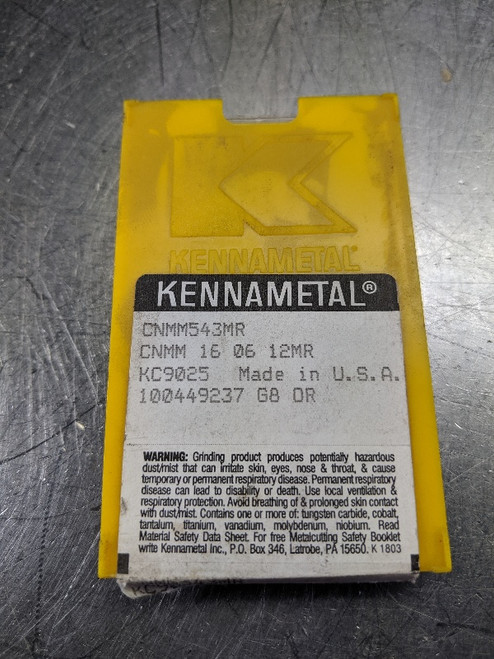 Kennametal Carbide Inserts QTY5 CNMM 543MR / CNMM 160612MR KC9025 (LOC2988B) Kennametal Carbide Inserts QTY5 CNMM 543MR / CNMM 160612MR KC9025 (LOC2988B)