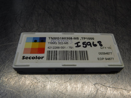 SECO Carbide Inserts QTY10 TNMG322-M5 / TNMG160308-M5 TP1000 (LOC1197B)