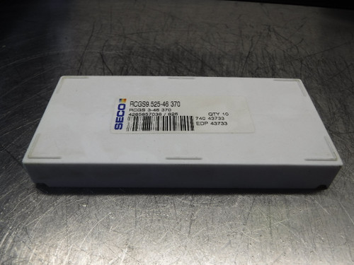 SECO Carbide Grooving Inserts QTY10 RCGS9.525-46 370 (LOC363A)