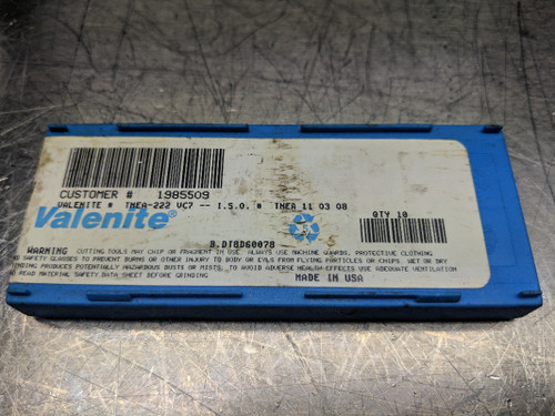 Valenite Carbide Inserts QTY10 TNEA 222 / TNEA 11 03 08 VC7 (LOC892)