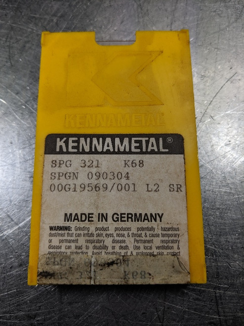 Kennametal Carbide Inserts QTY10 SPG 321 / SPGN 090304 K68 (LOC3020B)