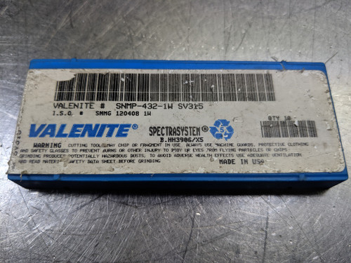 Valenite Carbide Inserts QTY10 SNMP 432 1W / SNMG 120408 1W SV315 (LOC2985B)