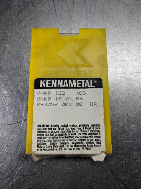 Kennametal Carbide Inserts QTY5 VNMP 332 / VNMP 160408 K68 (LOC3000B)