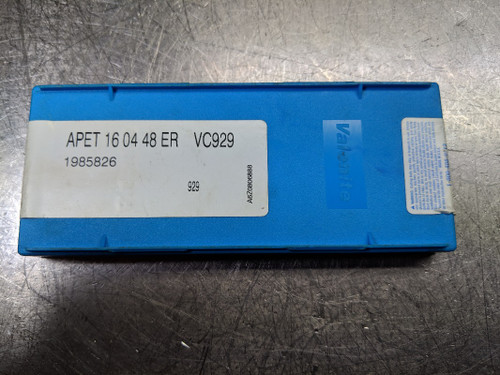 Valenite Carbide Inserts QTY10 APET 16 04 48 ER VC929 (LOC1140B)