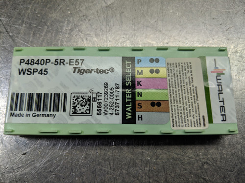 Walter Carbide Inserts QTY10 P4840P-5R-E57 WSP45 (LOC1175A)