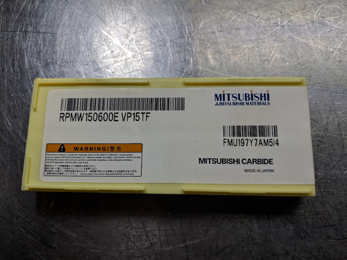 Mitsubishi Carbide Inserts QTY10 RPMW150600E VP15TF (LOC1135B)