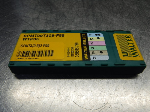 Walter Carbide Inserts QTY10 SPMT09T308-F55 WTP35 (LOC313B)