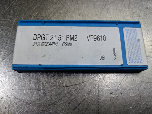 Valenite Carbide Inserts QTY10 DPGT 21.51 PM2 /DPGT 070204 PM2 VP9610 (LOC2983D)