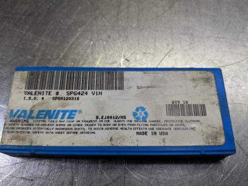 Valenite Carbide Inserts QTY10 SPG 424 / SPGN 120316 V1N (LOC2984A)