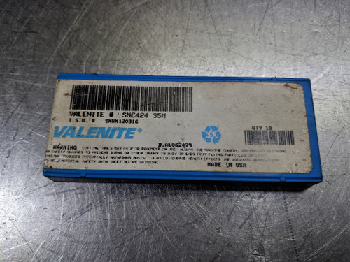 Valenite Carbide Inserts QTY10 SNC 424 / SNHN 120316 35M (LOC2985B)