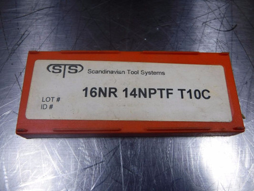 Scandinavian Tool Systems Carbide Threading Inserts QTY10 16NR 14NPTF T10C (LOC634)