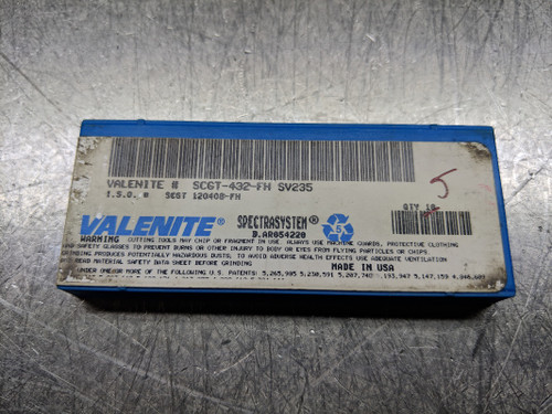 Valenite Carbide Inserts QTY10 SCGT 432 FH SV325 (LOC11)