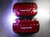 FoxFire Magnetic LED Red Signal Light 3 Lighting Patterns QTY2 F-236 (LOC3265)