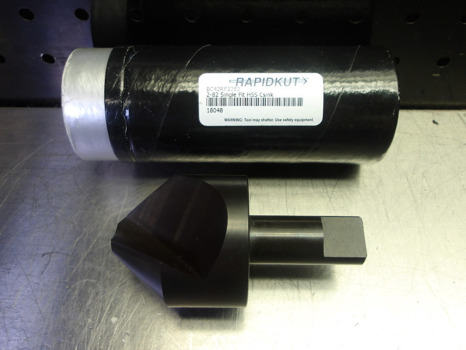 Fraises RapidKut Carbure Solide 5/8" - Double Extrémité 6FL, 90 Degrés - Pour Usinage Précis, Sans Bavure