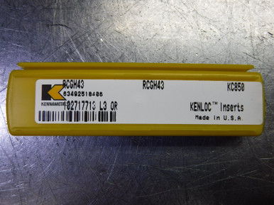 Kennametal Carbide Inserts RCGH43 / RCGH120400 KC850 - Superior