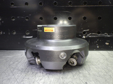 Sandvik 63mm 25 Deg Indexable Facemill 22mm Arbor 725-063Q22-21M ...