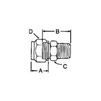 TUBE CONNECTOR SS