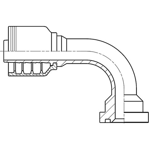 2424 CODE 62 FLANGE 90D BEND