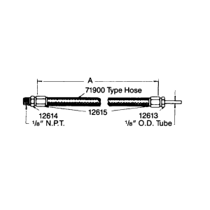 HOSE ASSEMBLY (14 LONG)