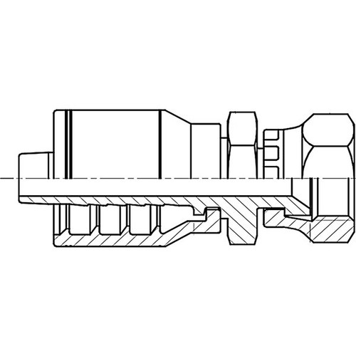 0808 JIC FEMALE SWIVEL