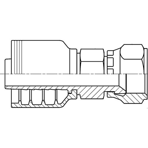 0808 JIC FEMALE SWIVEL