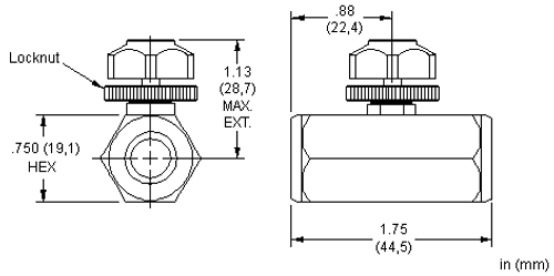 ADJ GA SNUBBER 1/4NPTF