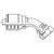 0808 JIC FEMALE SWIVEL 45D BENT TUBE M