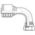 1616 JIC FEMALE SWIVEL 90D BENT TUBE M